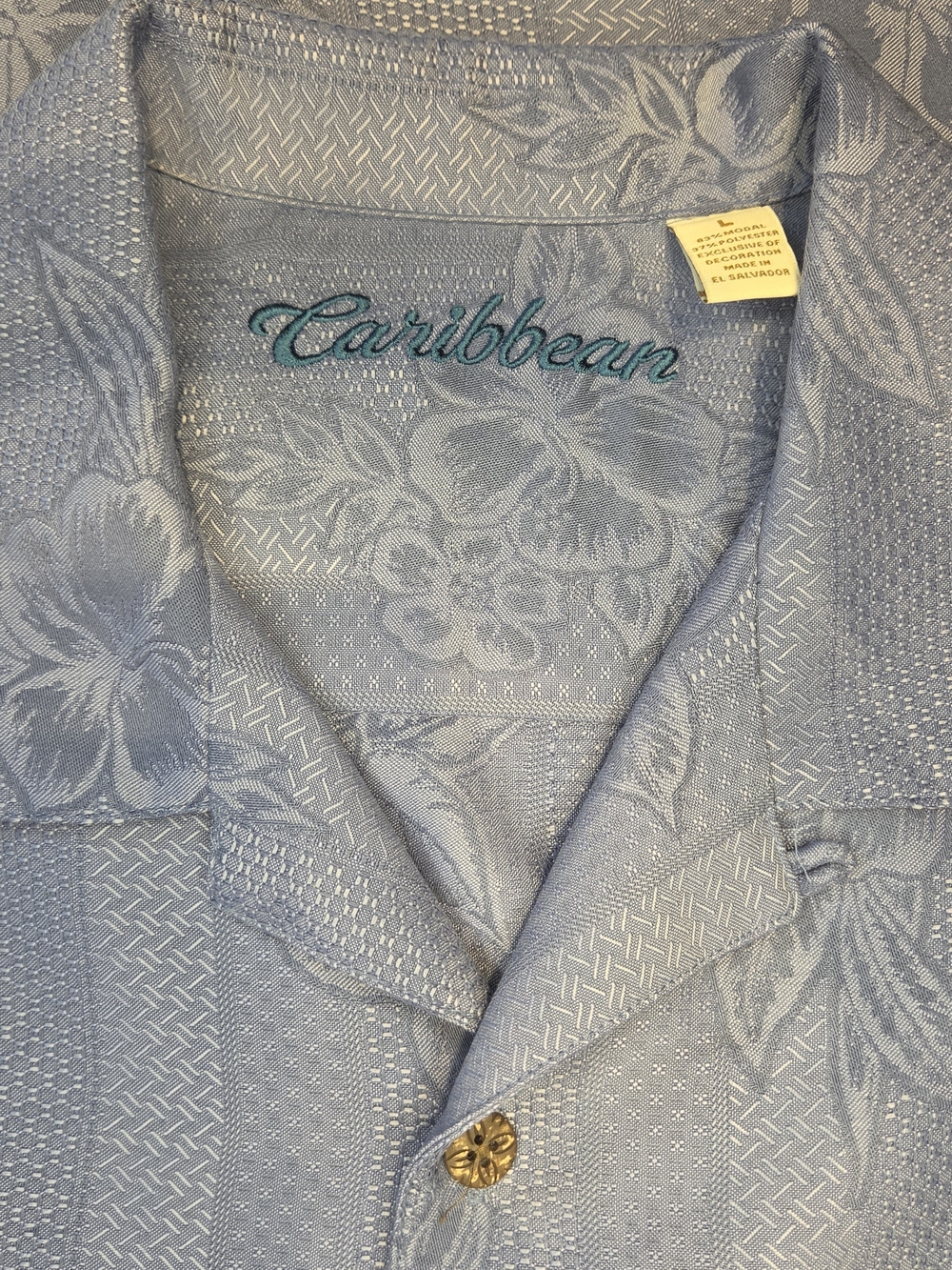 Caribbean Hawaiian Shirt Size Large